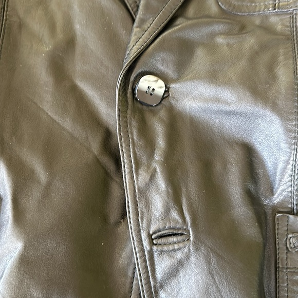 VINTAGE SEAL LEATHER JACKET - Picture 5 of 6